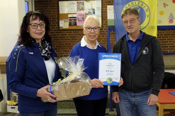 Monika Degwart - 50 Jahre Mitgliedschaft im TSV Grasleben